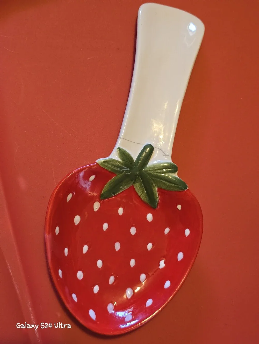 🌟CLEARANCE🌟 Strawberry 🍓 Decor Ceramic Spoon Holder (READ) ⬇️NEW